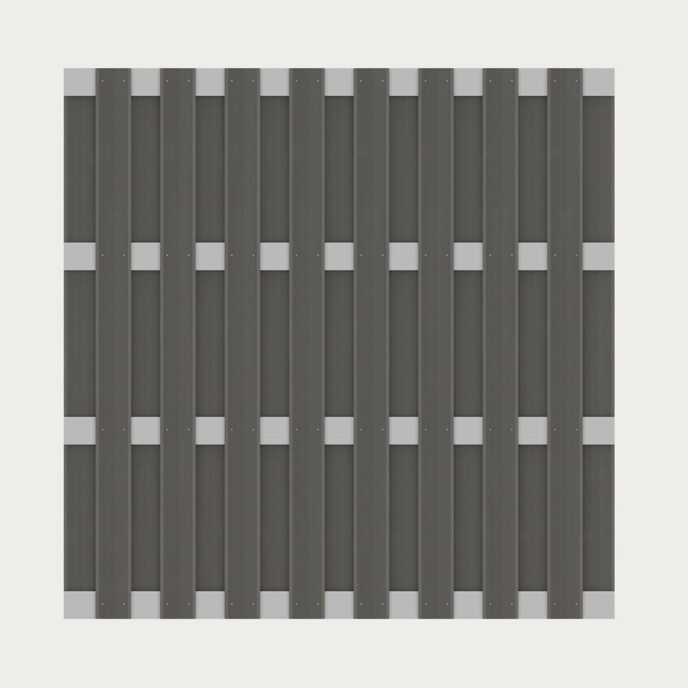 JUMBO WPC Alu/Anthrazit, Querr. Silber,179x179cm – Bild 2