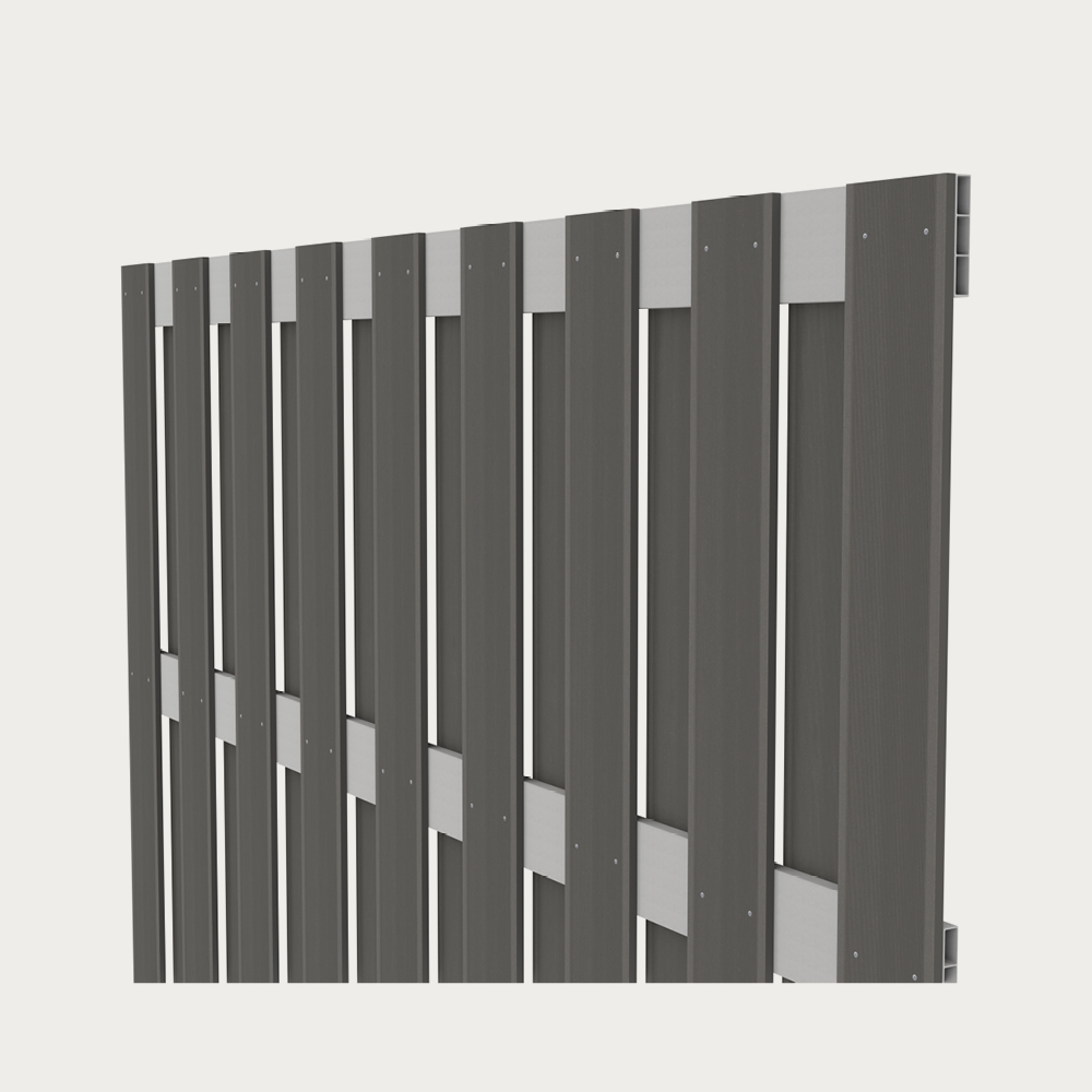 JUMBO WPC Alu/Anthrazit, Querr. Silber,179x179cm – Bild 3