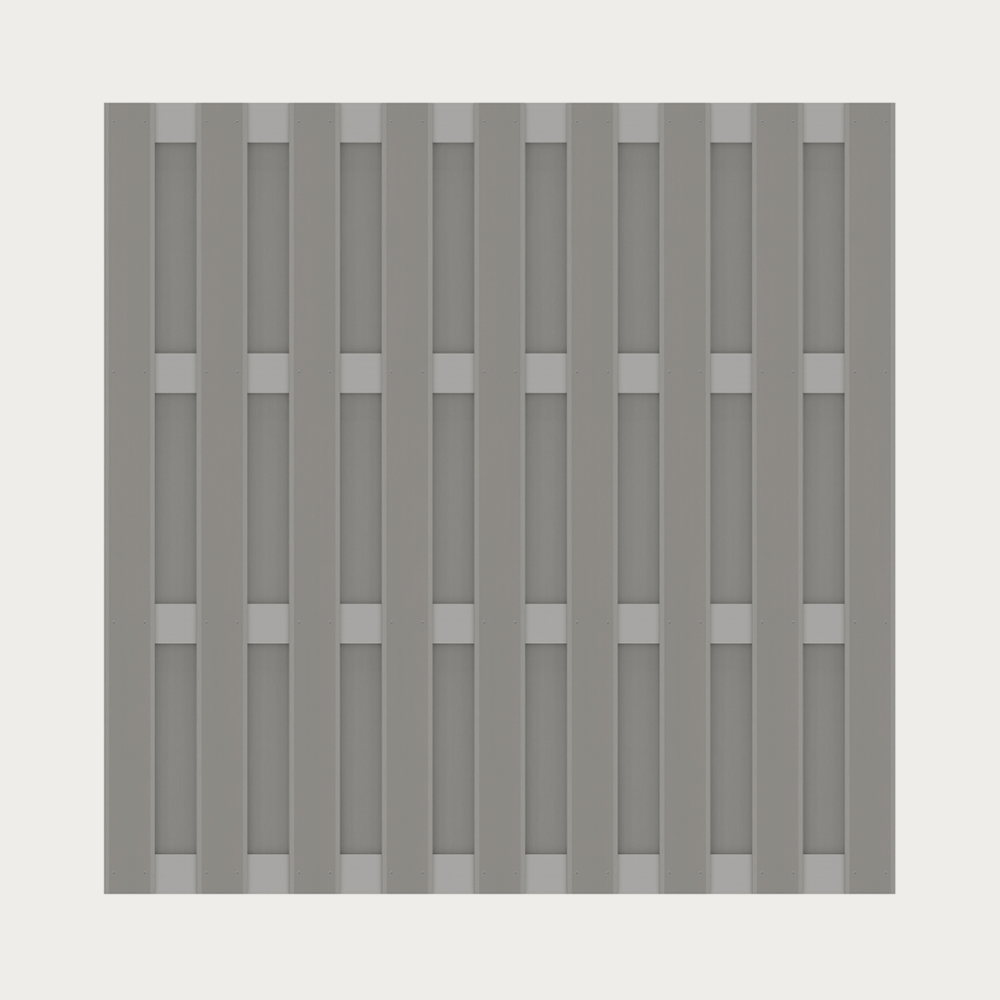 JUMBO WPC Alu Grau 179x179cm
