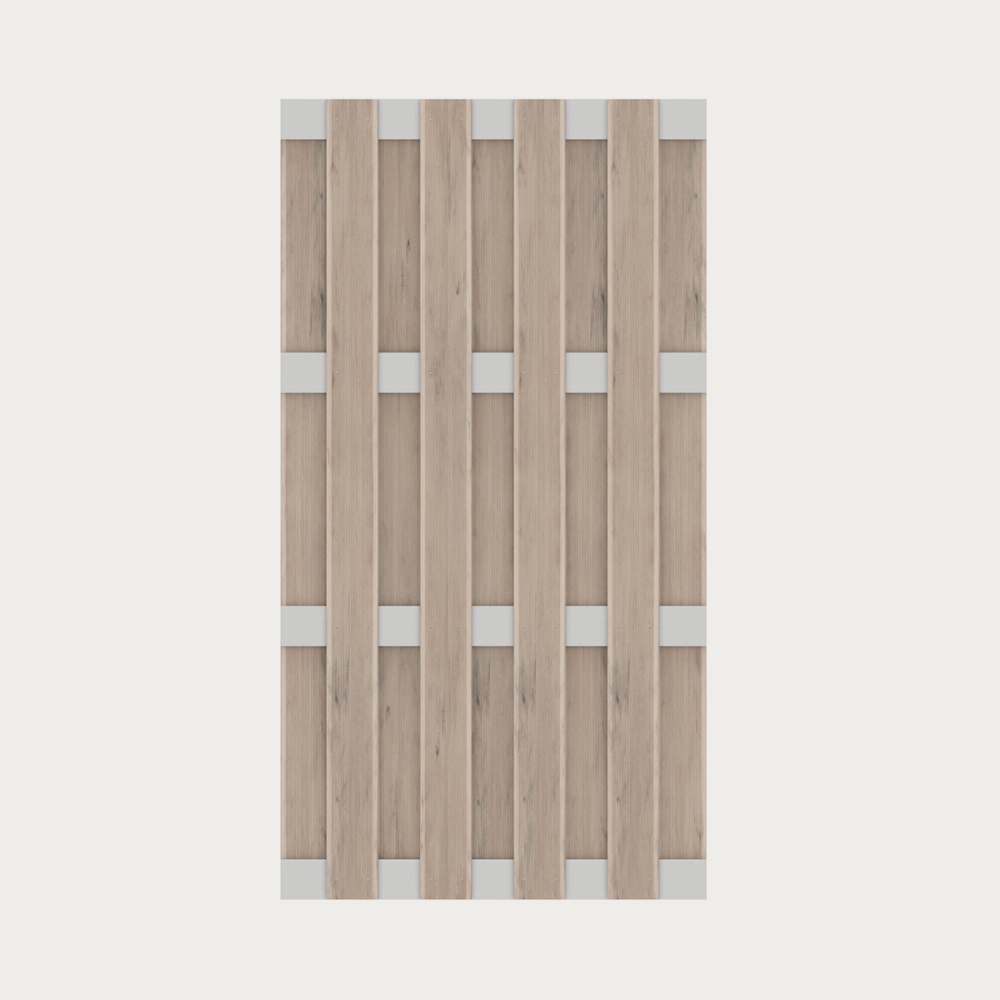 JUMBO WPC Alu/Sand, Querriegel Silber, 95x179cm – Bild 2