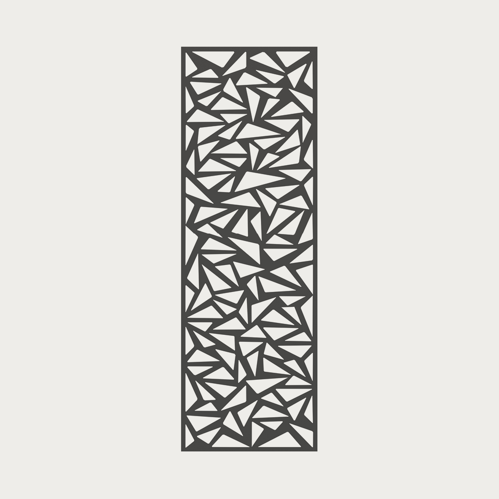 SYSTEM DESIGNGITTER TRIGON Anthrazit, 60x180cm