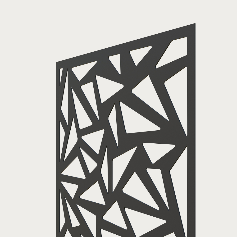 SYSTEM DESIGNGITTER TRIGON Anthrazit, 60x180cm – Bild 3