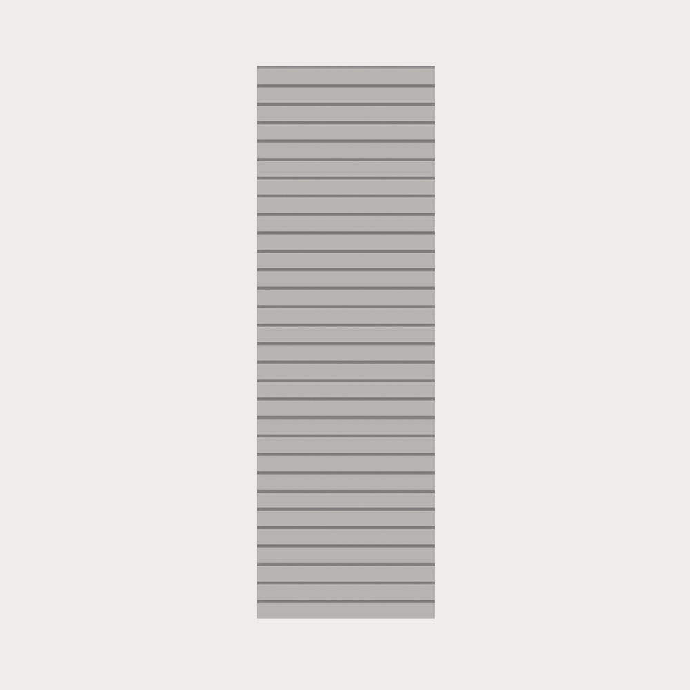SYSTEM RHOMBUS Metall Silber, 60x180cm