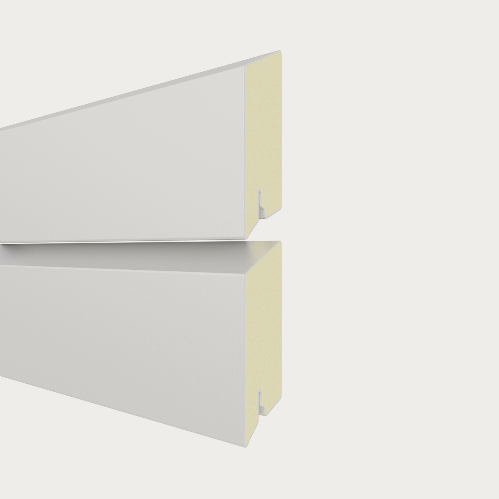 SYSTEM RHOMBUS Metall Einzelprofil Weiss, 6x2x179c