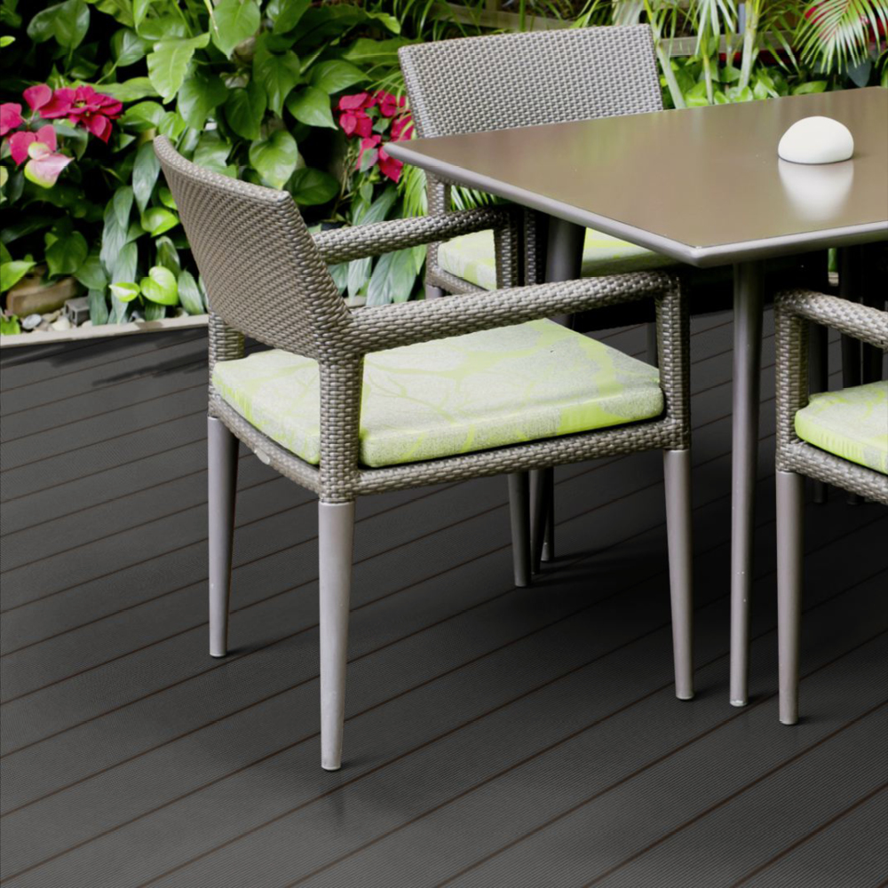 Terrassendiele WPC Holo 4, hellgrau – Bild 2
