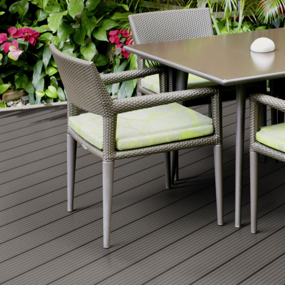 Terrassendiele WPC Holo 4, hellgrau – Bild 7