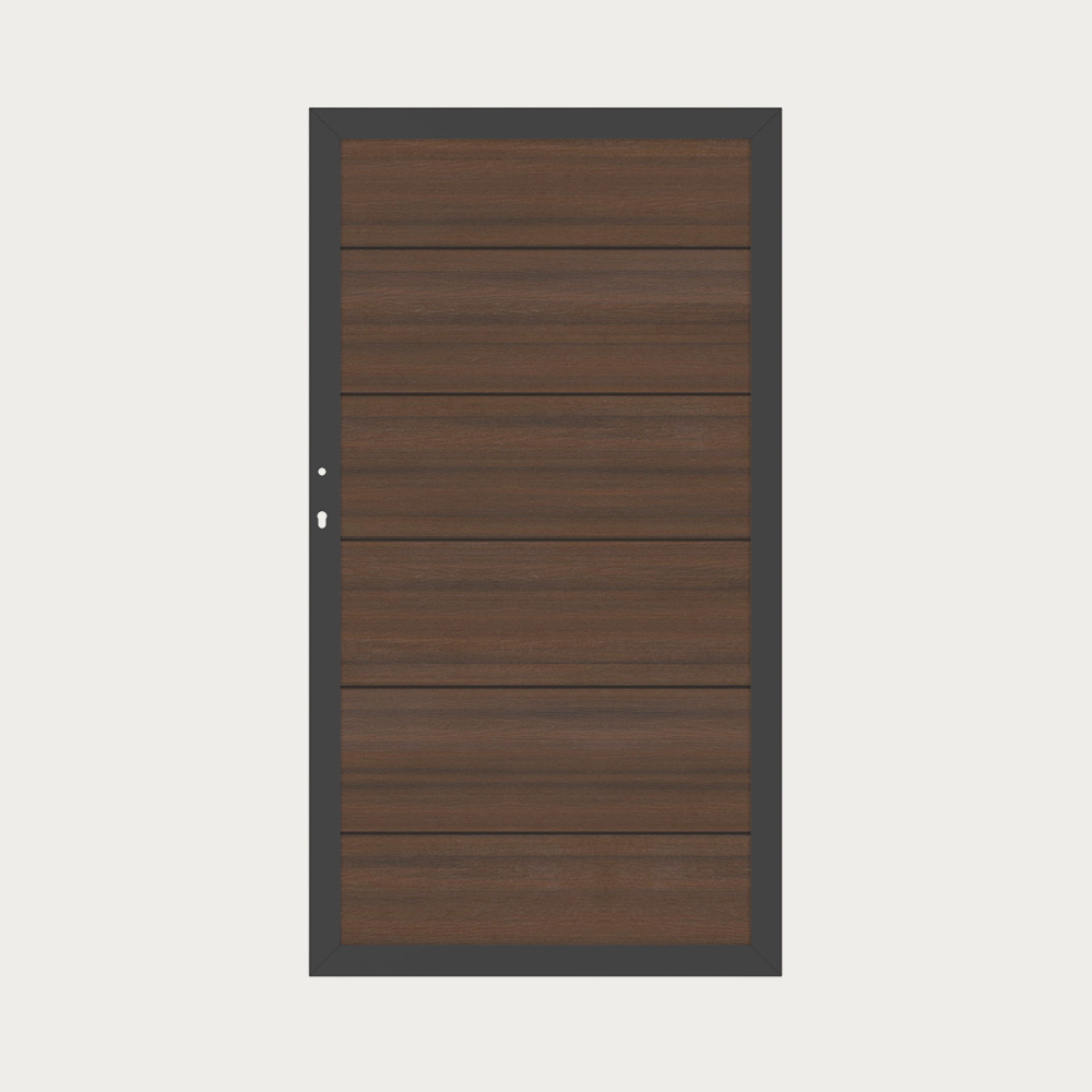 SYSTEM WPC XL Standardtor Braun/Anthrazit
