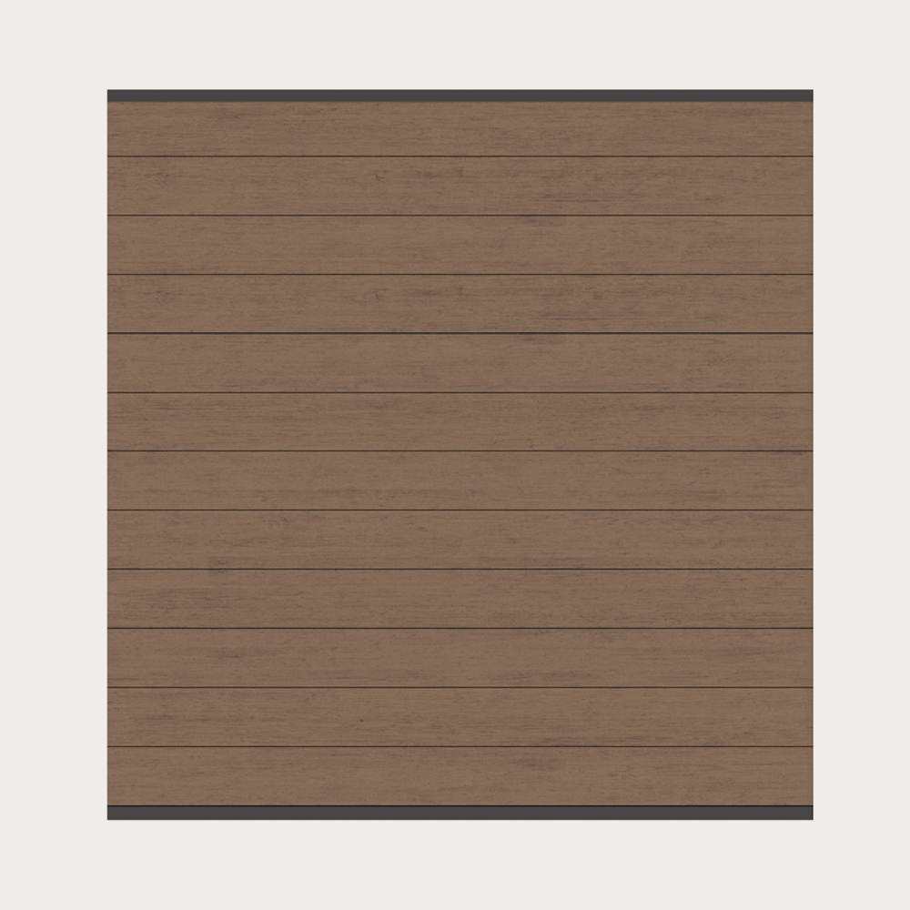 SYSTEN WPC Steckzaun mandel/anthrazit 178x183cm