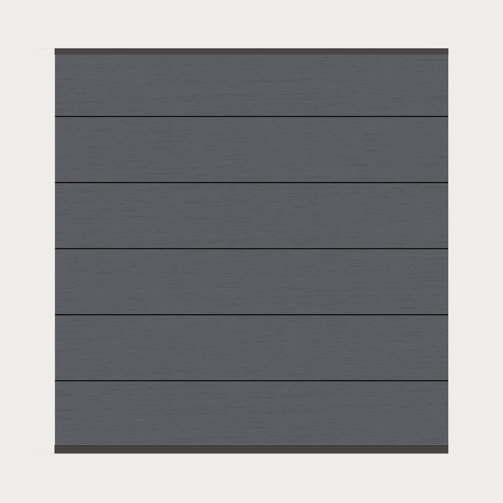 SYSTEN WPC XL Steckzaun anthrazit 178x183cm