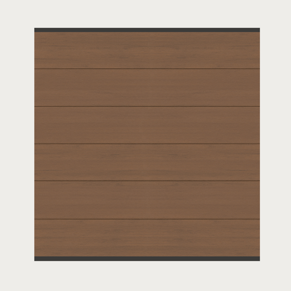 SYSTEN WPC XL Steckzaun Mandel/anthr. 178x183cm
