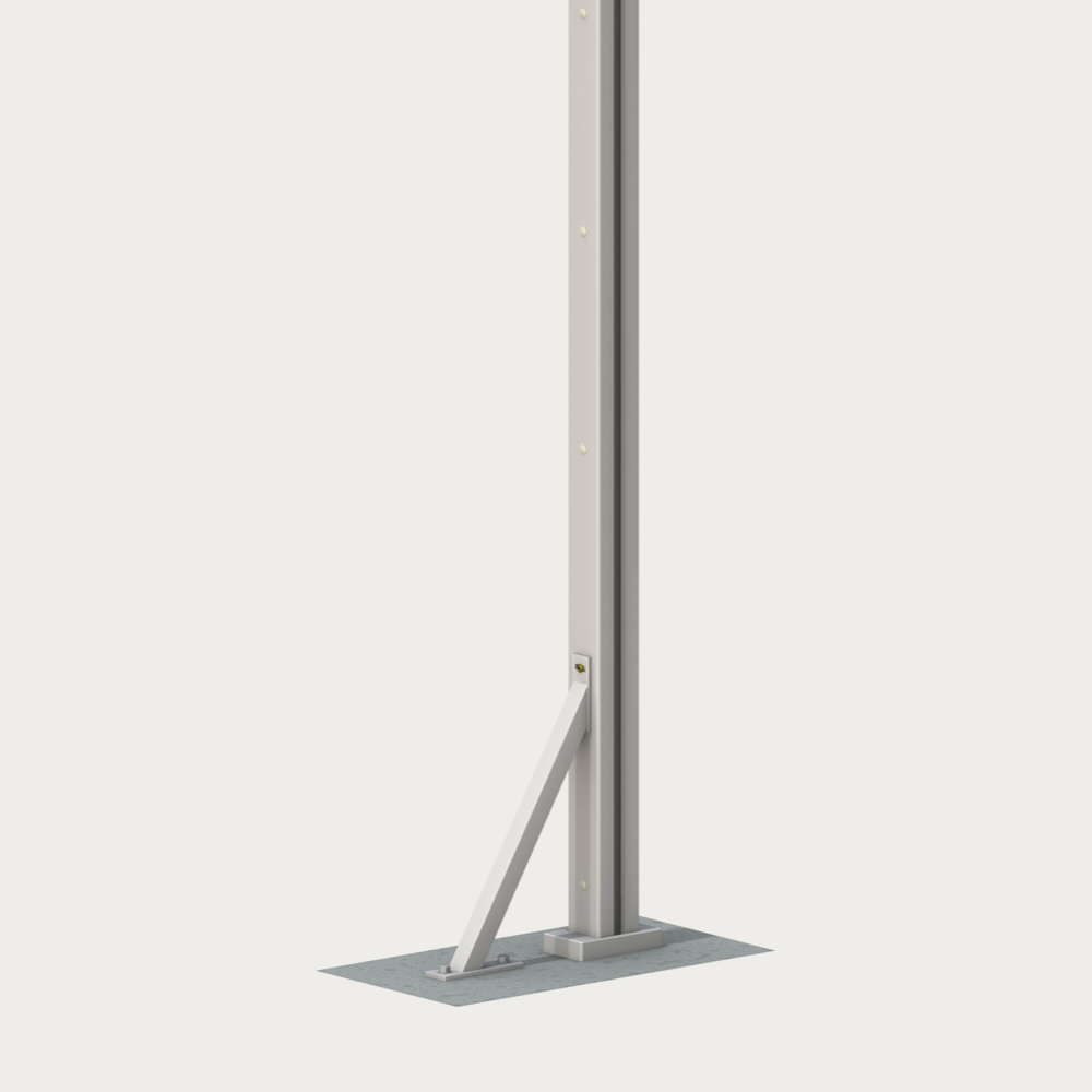 SYSTEM Zaunanlage Windanker Plus, Silber – Bild 2