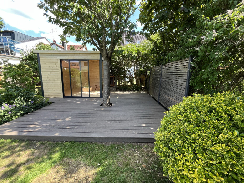 Terrassendiele Solid gealtert/ sand