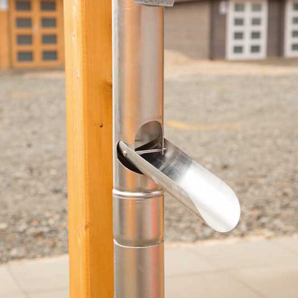 Dachrinne Alu rund Satteldach bis 600 cm