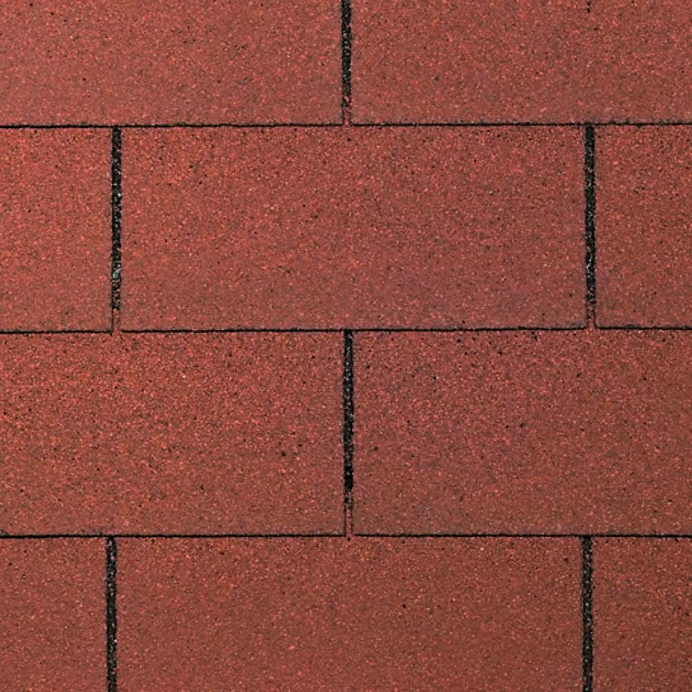 Dachschindeln Rechteck Rot