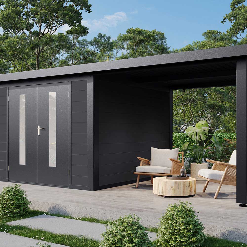 Olin 5930 28 Anthrazit/Hellgrau, 300x300cm
