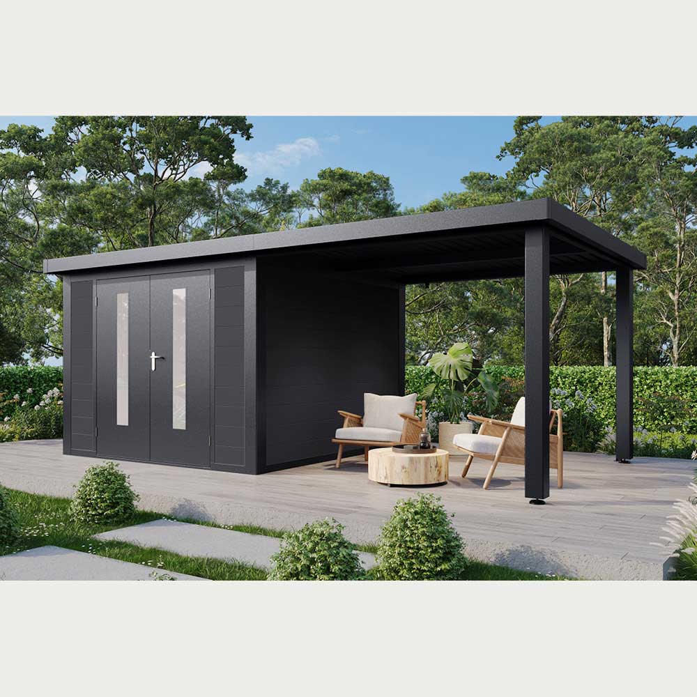 Olin 5930 28 Anthrazit/Hellgrau, 300x300cm