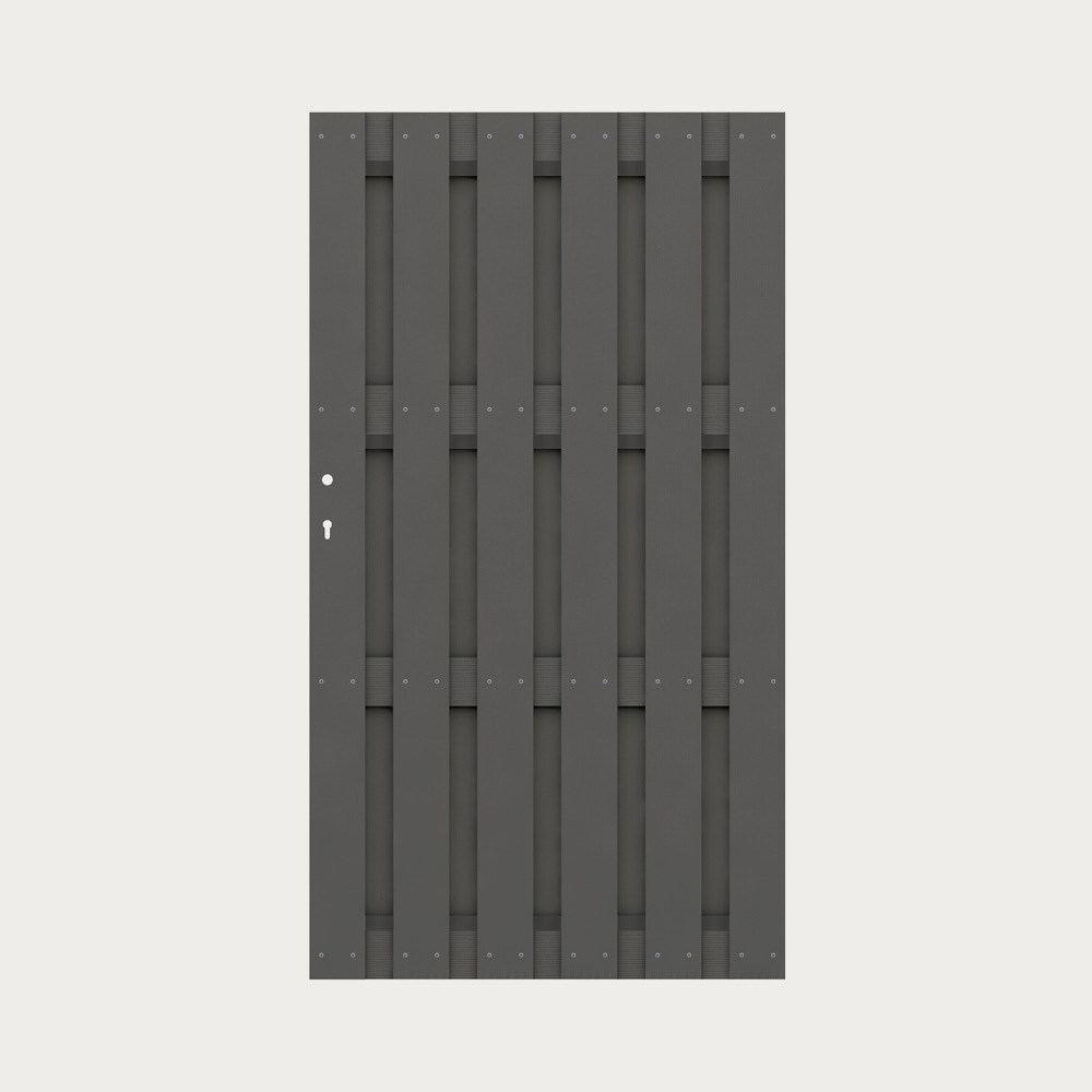 JUMBO WPC Tor, Anthrazit, 98x179cm
